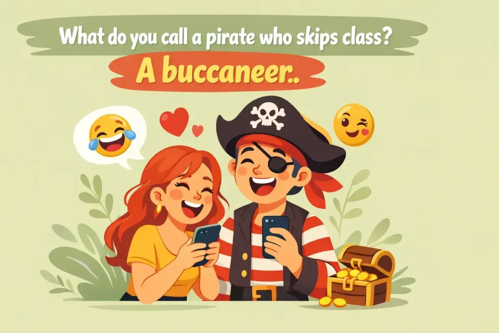 What do you call a pirate who skips class? A buccaneer.