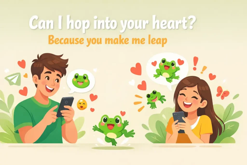 Flirty Frog Pick Up Lines