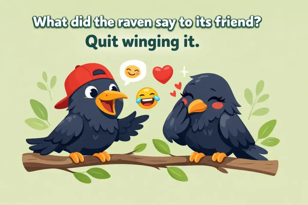 Funny Raven Jokes and Puns