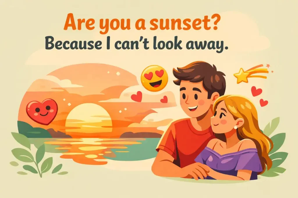 Flirty Sunset Pick Up Lines