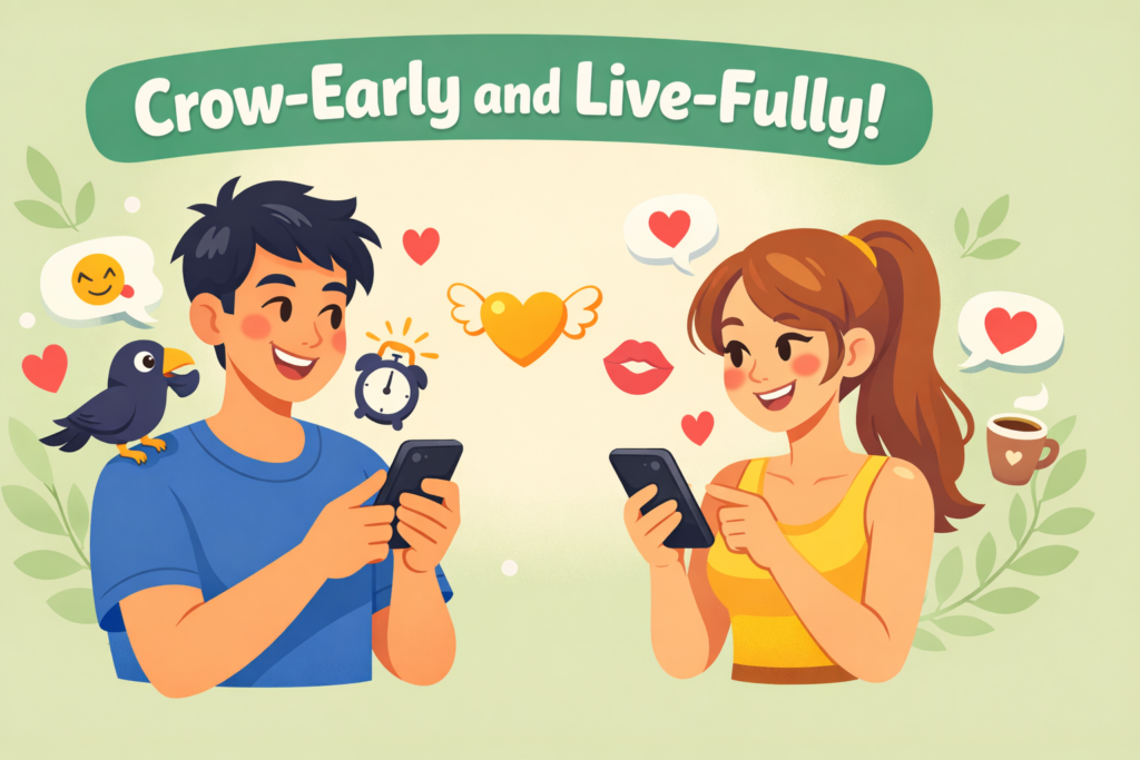 Crow early and live fully.