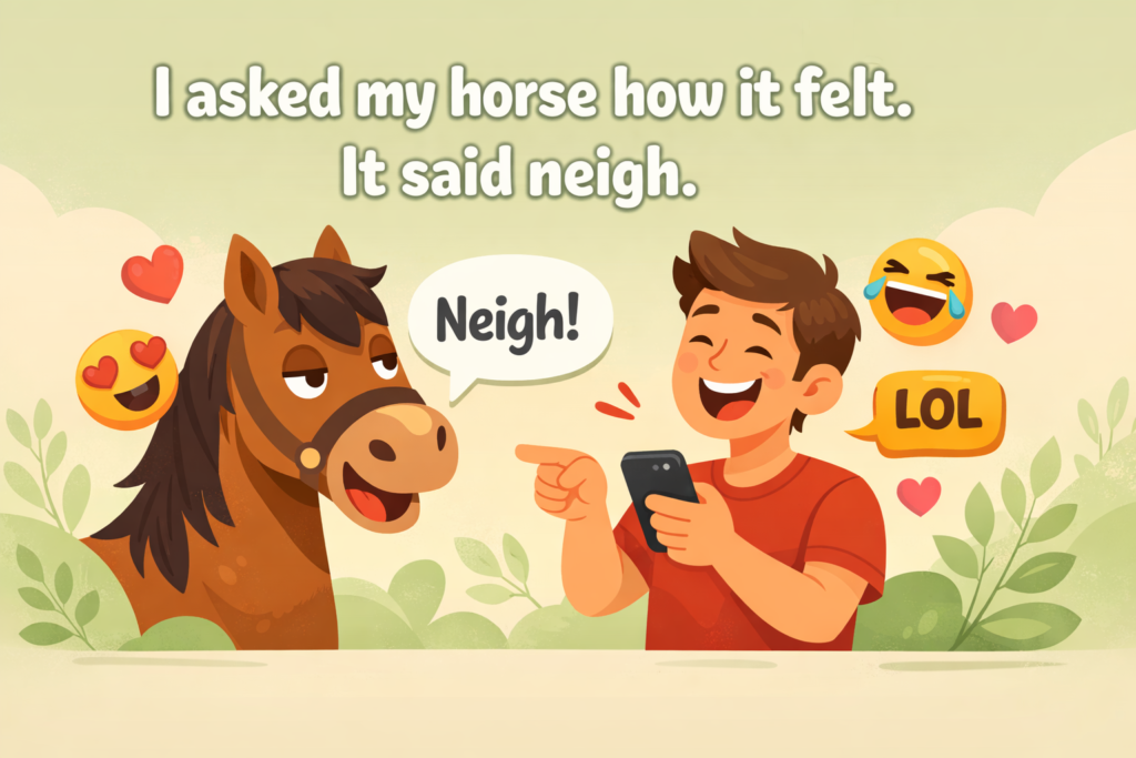 Short Horse Name Puns One Liners