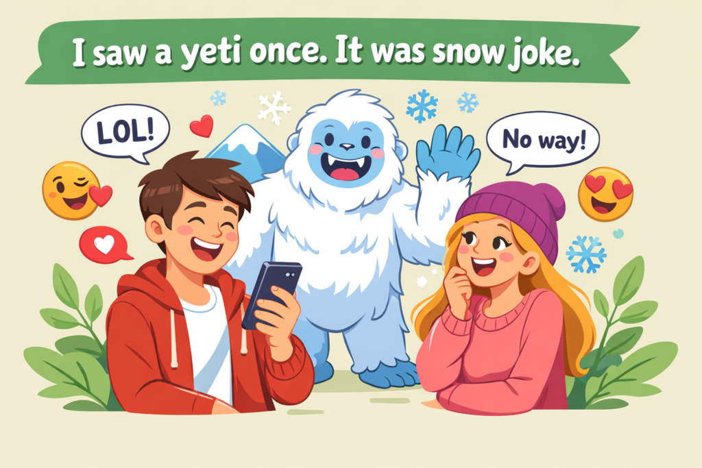 Short Funny Yeti Puns One Liners