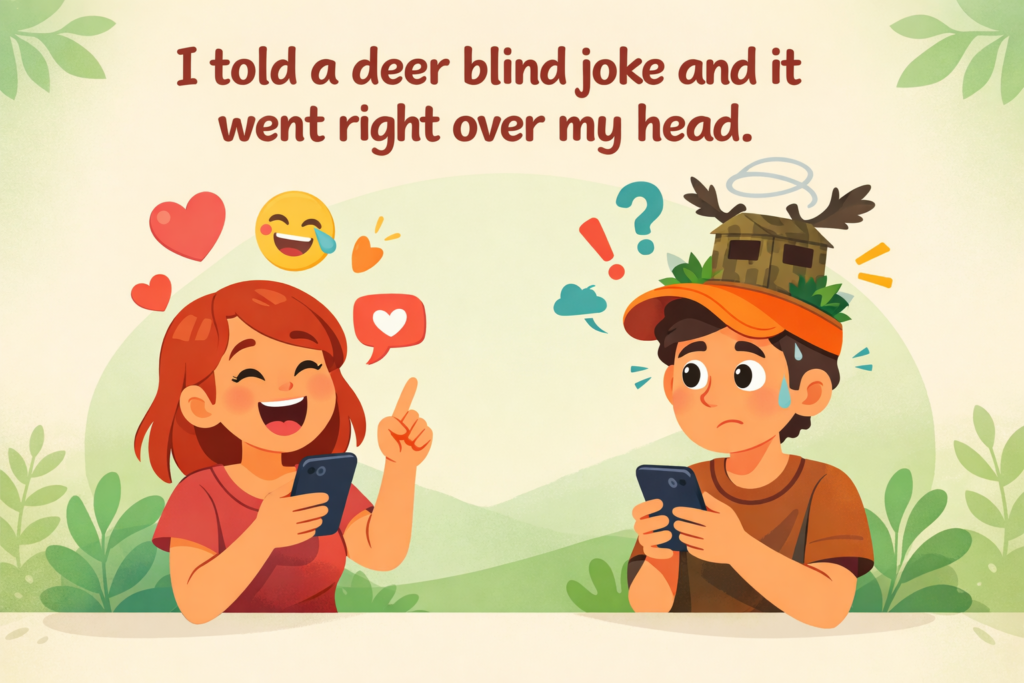Short Deer Blind Dad Jokes One Liners