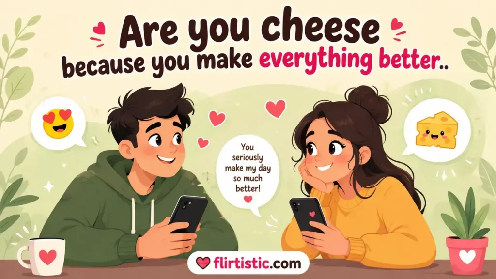 Cheese Pick Up Lines and Flirty Jokes