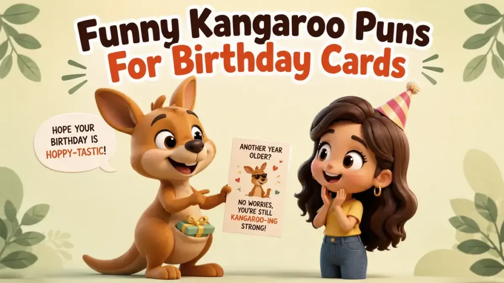 Funny Kangaroo Puns For Birthday Cards