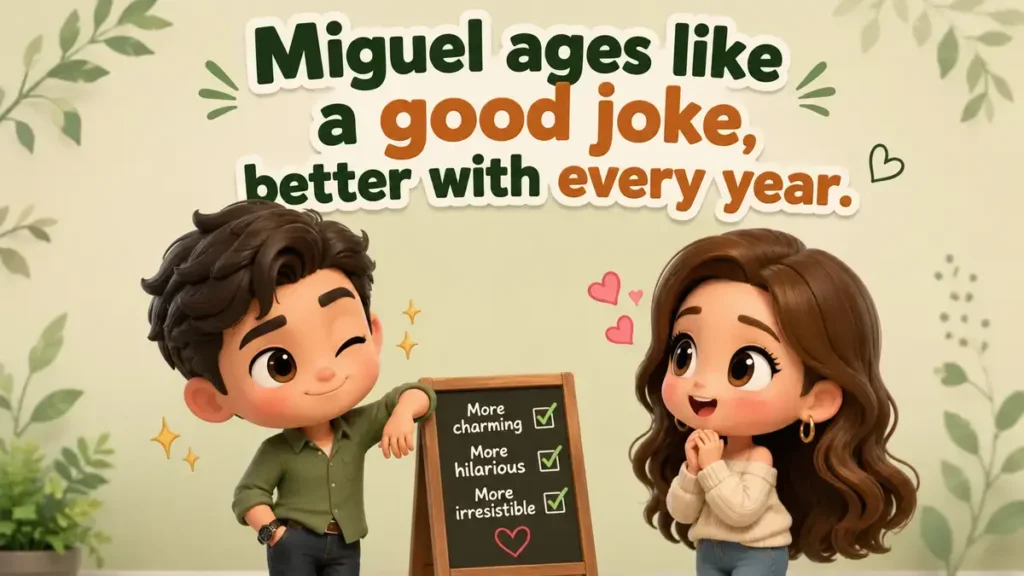 Miguel Mora Age Puns That Make Numbers