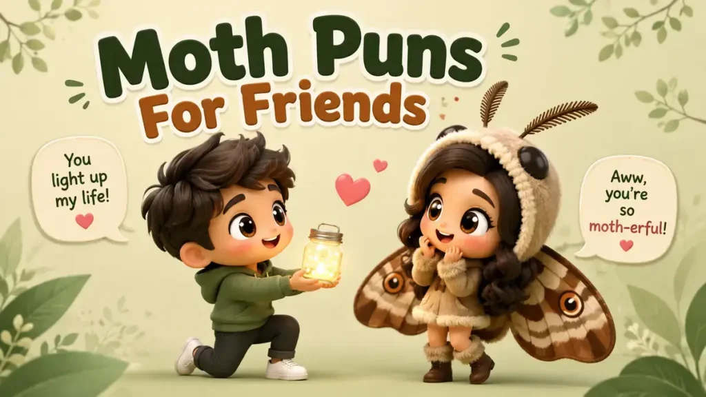 Moth Puns For Friends