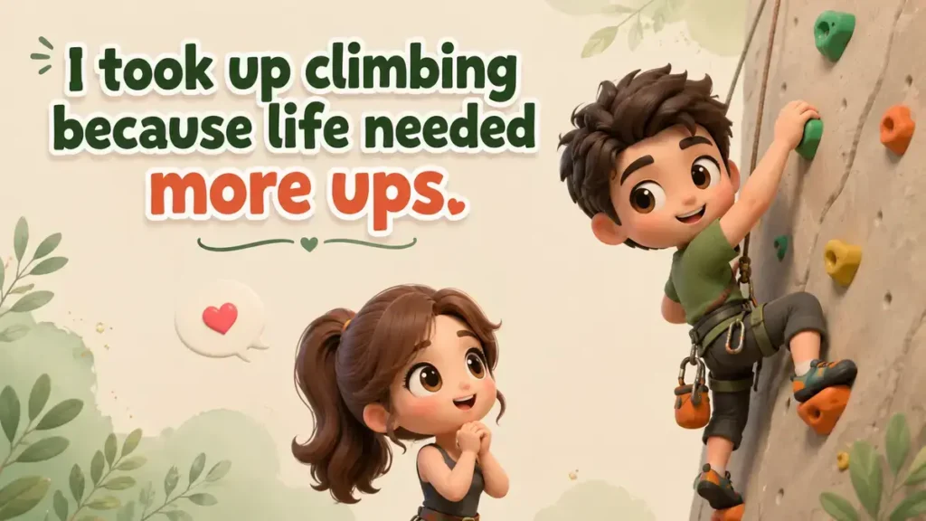Short Rock Climbing Puns